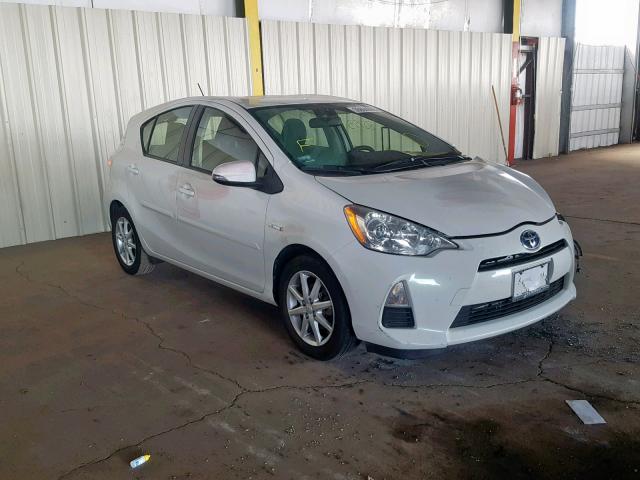 JTDKDTB39C1520296 - 2012 TOYOTA PRIUS C WHITE photo 1