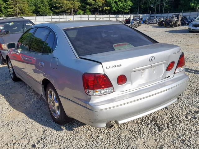 JT8BD68S4X0071524 - 1999 LEXUS GS 300 SILVER photo 3