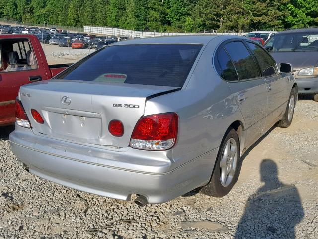 JT8BD68S4X0071524 - 1999 LEXUS GS 300 SILVER photo 4