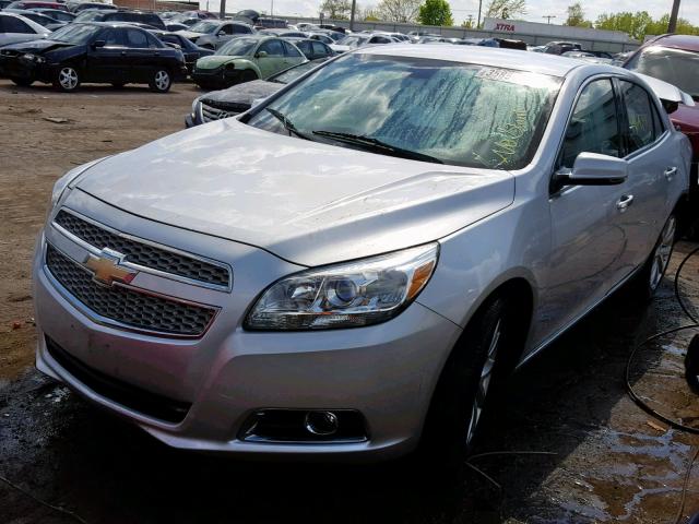 1G11H5SA0DU141156 - 2013 CHEVROLET MALIBU LTZ 银色 照片 2