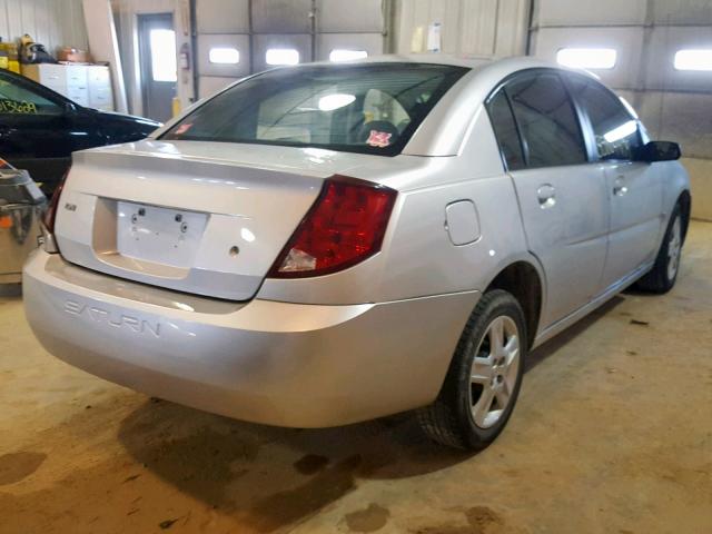 1G8AJ55F06Z111898 - 2006 SATURN ION LEVEL SILVER photo 4
