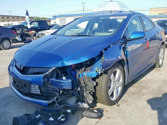 1G1RC6S53GU112135 - 2016 CHEVROLET VOLT LT BLUE photo 2