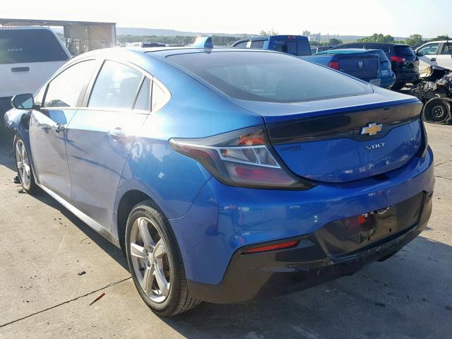 1G1RC6S53GU112135 - 2016 CHEVROLET VOLT LT BLUE photo 3