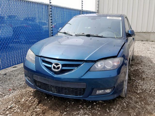 JM1BK323871770155 - 2007 MAZDA 3 S BLUE photo 9