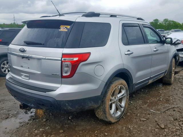 1FMHK8F82BGA01021 - 2011 FORD EXPLORER L SILVER photo 4