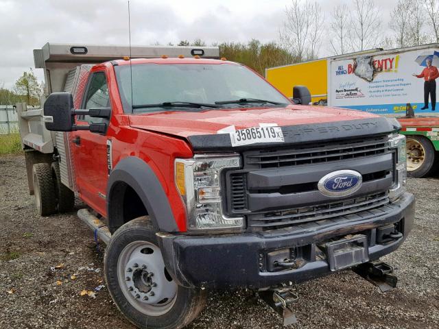 1FDUF5HT2HDA01288 - 2017 FORD F550 SUPER RED photo 1