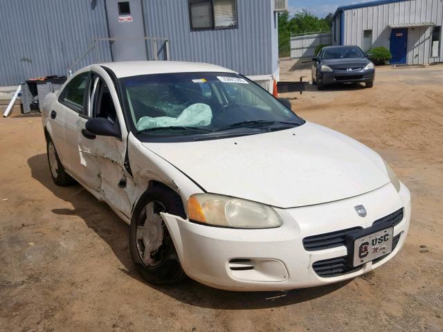 1B3EL36X33N602838 - 2003 DODGE STRATUS SE WHITE photo 1