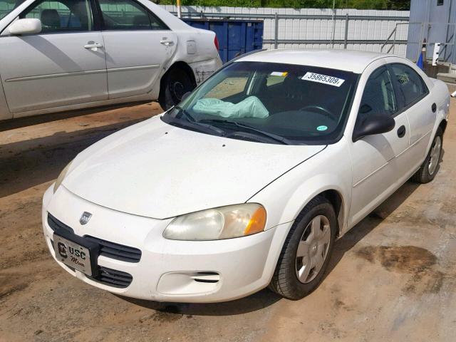 1B3EL36X33N602838 - 2003 DODGE STRATUS SE WHITE photo 2