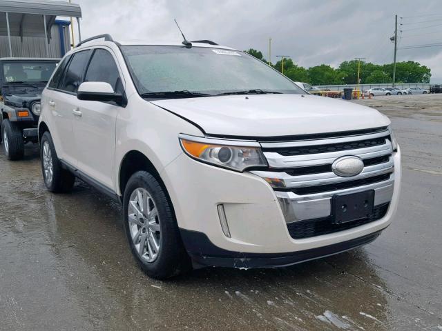 2FMDK3JC7DBE16097 - 2013 FORD EDGE SEL WHITE photo 1