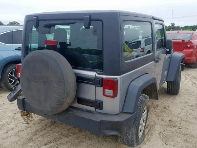 1C4AJWAG8DL657942 - 2013 JEEP WRANGLER S GRAY photo 4