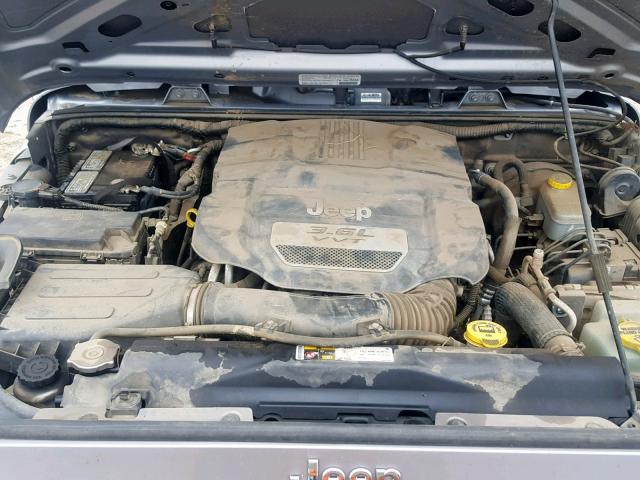 1C4AJWAG8DL657942 - 2013 JEEP WRANGLER S GRAY photo 7