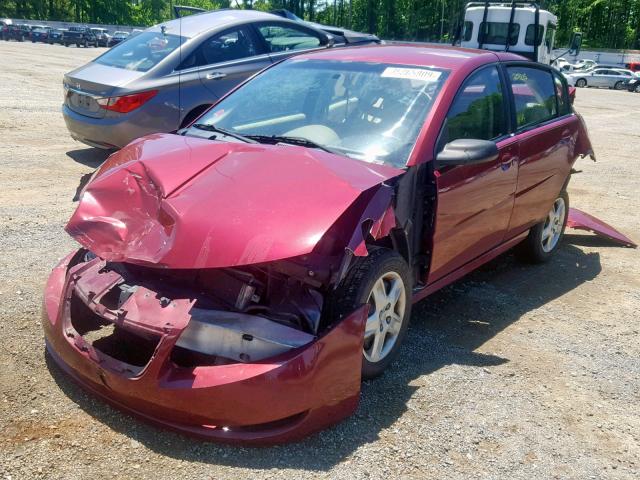 1G8AJ55F76Z189644 - 2006 SATURN ION LEVEL BURGUNDY photo 2