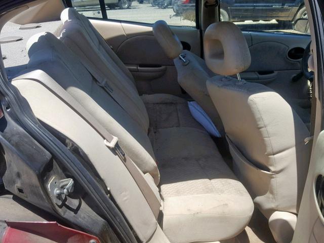 1G8AJ55F76Z189644 - 2006 SATURN ION LEVEL BURGUNDY photo 6