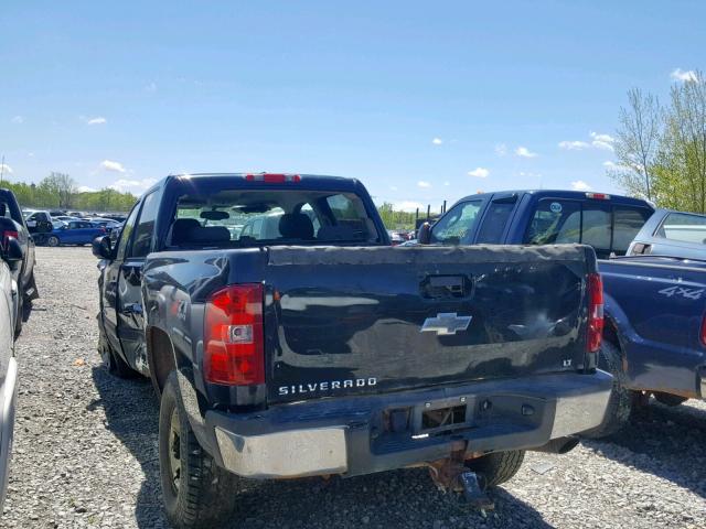 1GCHK53K49F184828 - 2009 CHEVROLET SILVERADO BLACK photo 3