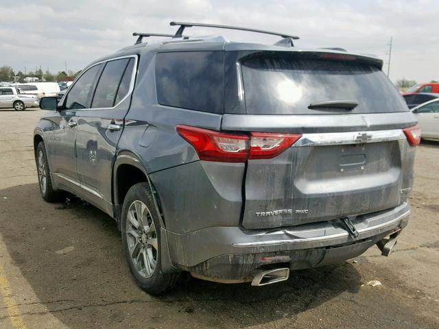 1GNEVJKWXJJ242621 - 2018 CHEVROLET TRAVERSE P GRAY photo 3