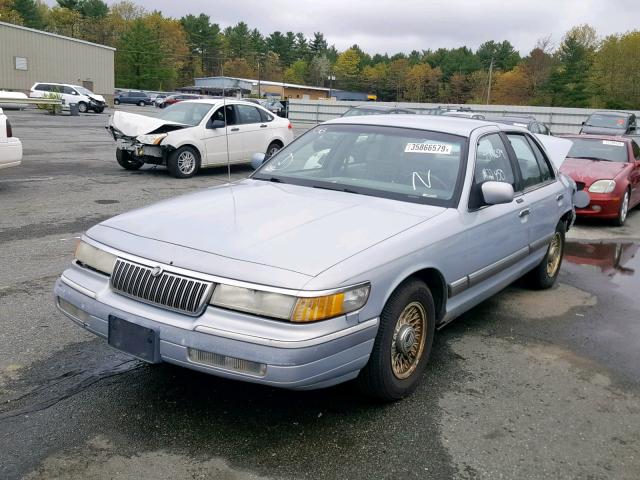 2MELM75W7RX619604 - 1994 MERCURY GRAND MARQ SILVER photo 2