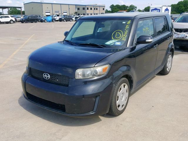 JTLKE50E681055226 - 2008 TOYOTA SCION XB BLACK photo 2