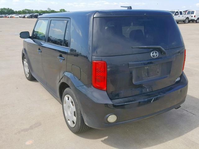 JTLKE50E681055226 - 2008 TOYOTA SCION XB BLACK photo 3