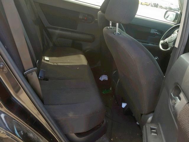 JTLKE50E681055226 - 2008 TOYOTA SCION XB BLACK photo 6