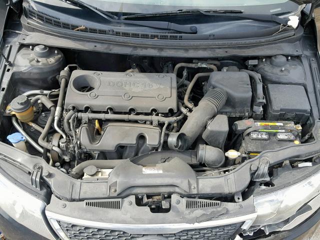 KNAFU4A24C5512130 - 2012 KIA FORTE EX BLACK photo 7