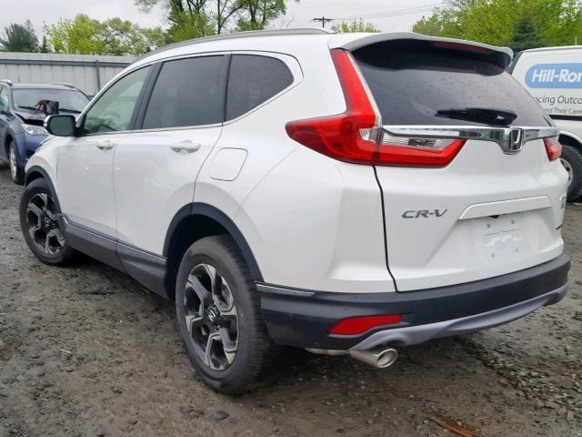 JHLRW2H92KX004522 - 2019 HONDA CR-V TOURI WHITE photo 3