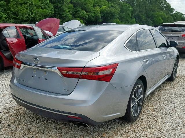 4T1BK1EB0GU222216 - 2016 TOYOTA AVALON XLE SILVER photo 4