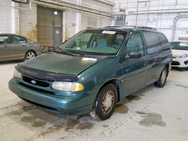 2FMDA5149VBD10453 - 1997 FORD WINDSTAR W GREEN photo 2