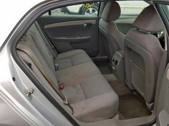 1G1ZC5EB8AF274706 - 2010 CHEVROLET MALIBU 1LT 银色 照片 6