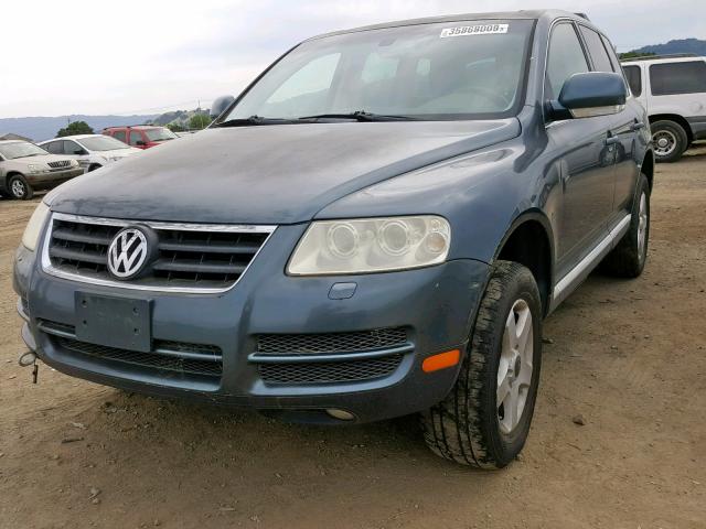 WVGBC67L04D014476 - 2004 VOLKSWAGEN TOUAREG 3. BLUE photo 2