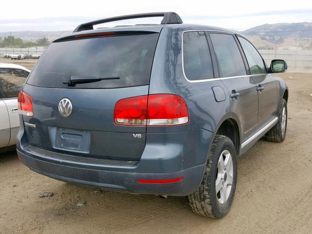 WVGBC67L04D014476 - 2004 VOLKSWAGEN TOUAREG 3. BLUE photo 4