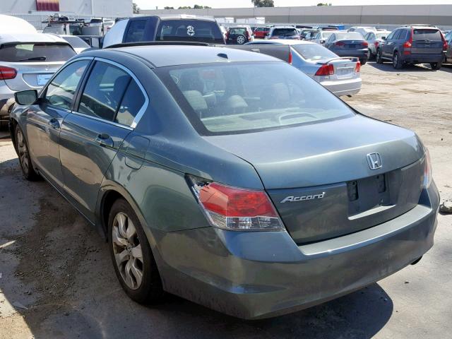 1HGCP26859A080860 - 2009 HONDA ACCORD EXL GREEN photo 3