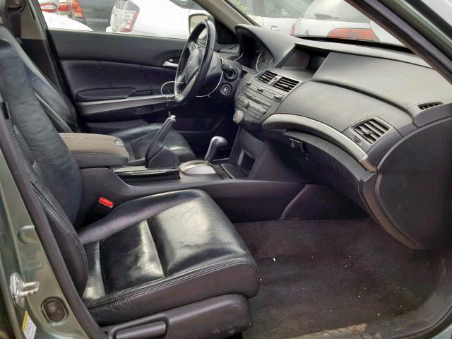 1HGCP26859A080860 - 2009 HONDA ACCORD EXL GREEN photo 5