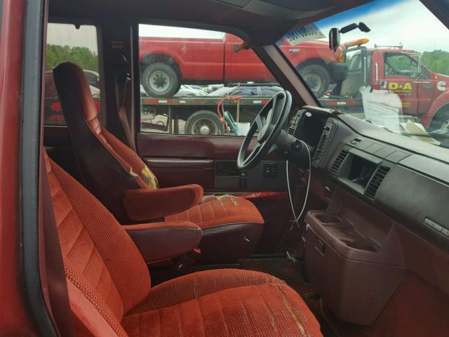 1GKEL19W0PB522379 - 1993 GMC SAFARI XT RED photo 5