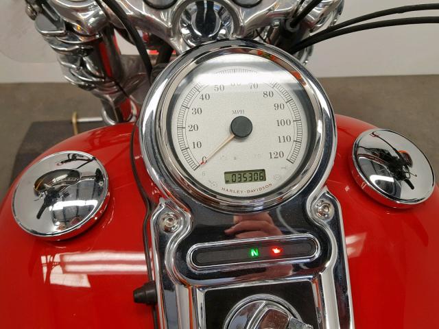 1HD1GY436AC305083 - 2010 HARLEY-DAVIDSON FXDF RED photo 7