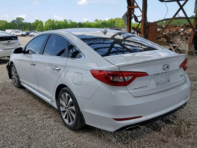 5NPE34AF7FH080481 - 2015 HYUNDAI SONATA SPO WHITE photo 3