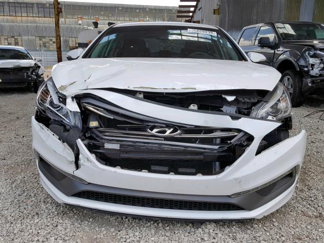 5NPE34AF7FH080481 - 2015 HYUNDAI SONATA SPO WHITE photo 9