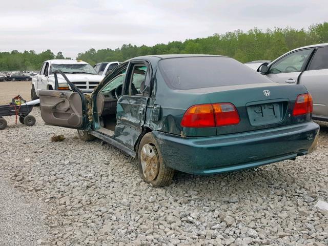 2HGEJ6619XH537477 - 1999 HONDA CIVIC BASE GREEN photo 3