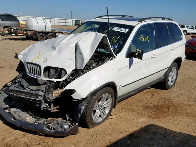 5UXFB53546LV25674 - 2006 BMW X5 4.4I WHITE photo 2