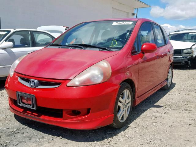 JHMGD38647S030032 - 2007 HONDA FIT S 红色 照片 2