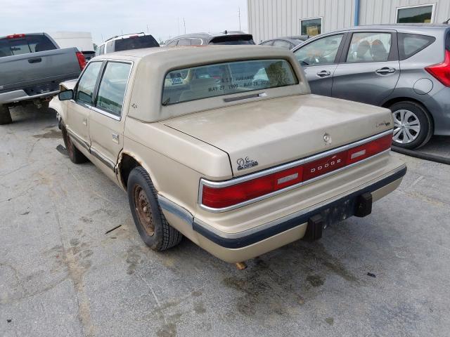 1B3XC56R9PD206642 - 1993 DODGE DYNASTY LE  photo 3