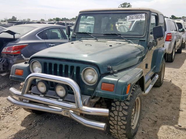 1J4FY49S3XP401472 - 1999 JEEP WRANGLER / GREEN photo 2