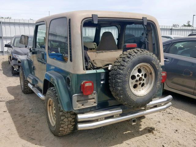 1J4FY49S3XP401472 - 1999 JEEP WRANGLER / GREEN photo 3