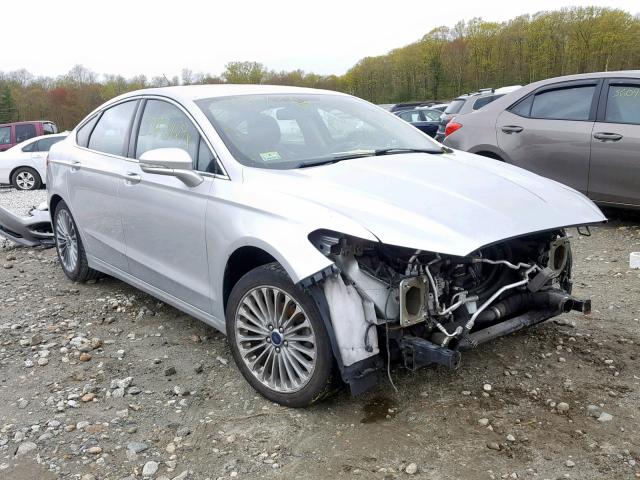 3FA6P0K97ER322066 - 2014 FORD FUSION TIT SILVER photo 1