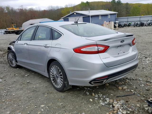 3FA6P0K97ER322066 - 2014 FORD FUSION TIT SILVER photo 3