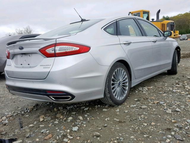 3FA6P0K97ER322066 - 2014 FORD FUSION TIT SILVER photo 4