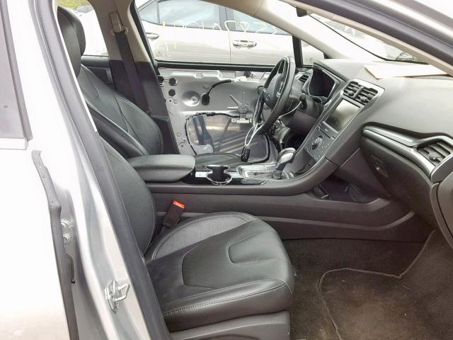 3FA6P0K97ER322066 - 2014 FORD FUSION TIT SILVER photo 5