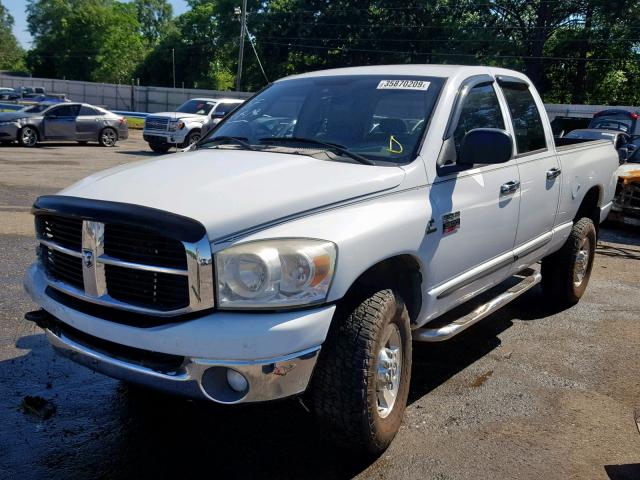 1D7KS28C37J508924 - 2007 DODGE RAM 2500 S WHITE photo 2