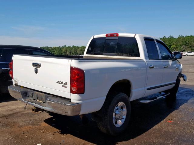 1D7KS28C37J508924 - 2007 DODGE RAM 2500 S WHITE photo 4