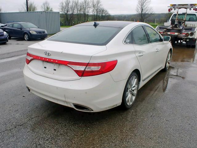 KMHFH4JG5DA250397 - 2013 HYUNDAI AZERA GLS WHITE photo 4