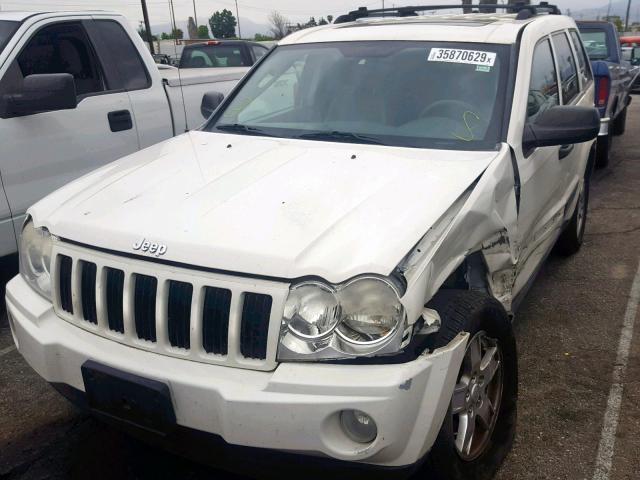 1J4HS48NX5C714464 - 2005 JEEP GRAND CHER WHITE photo 2